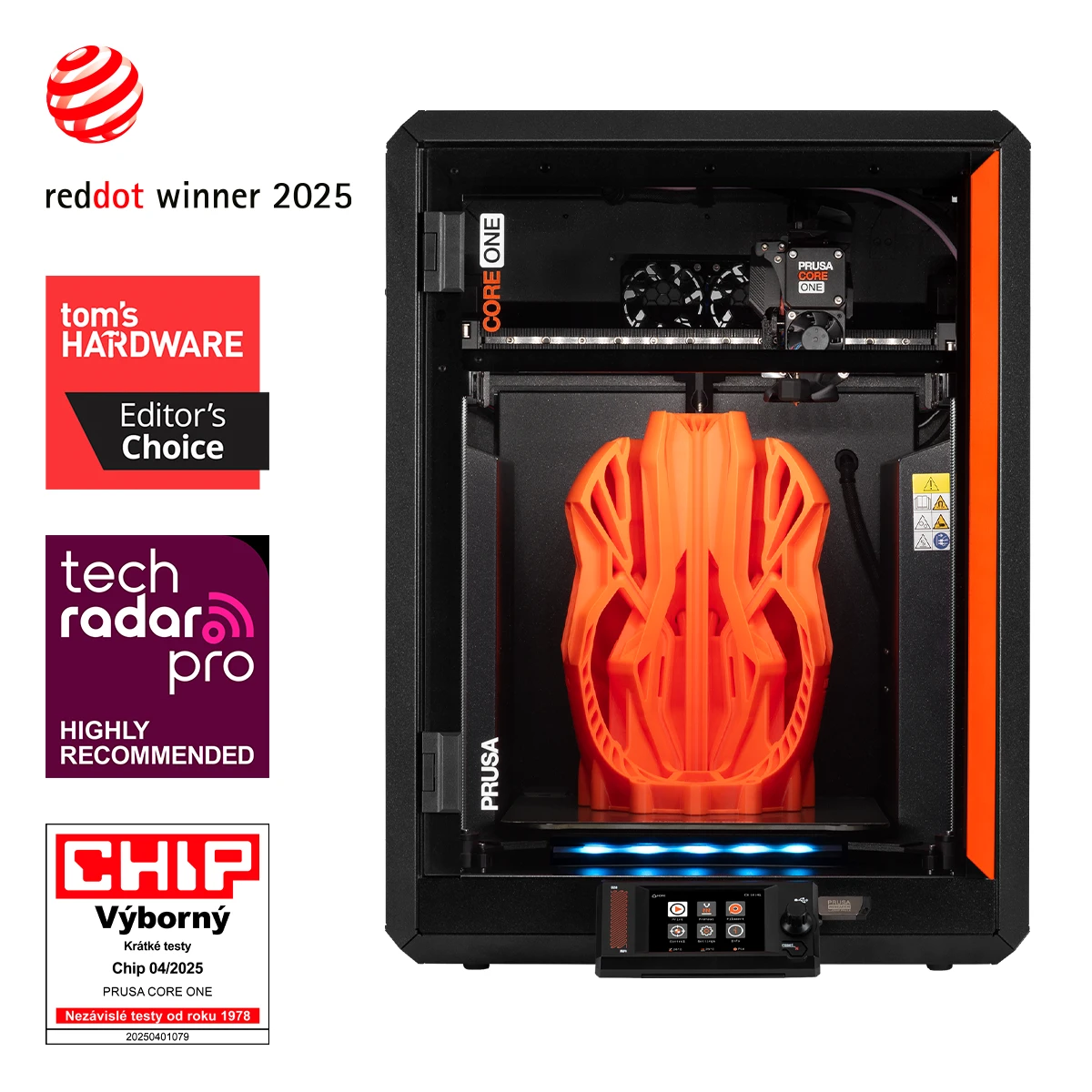Impresora Prusa Core One, premiada Red Dot 2025
